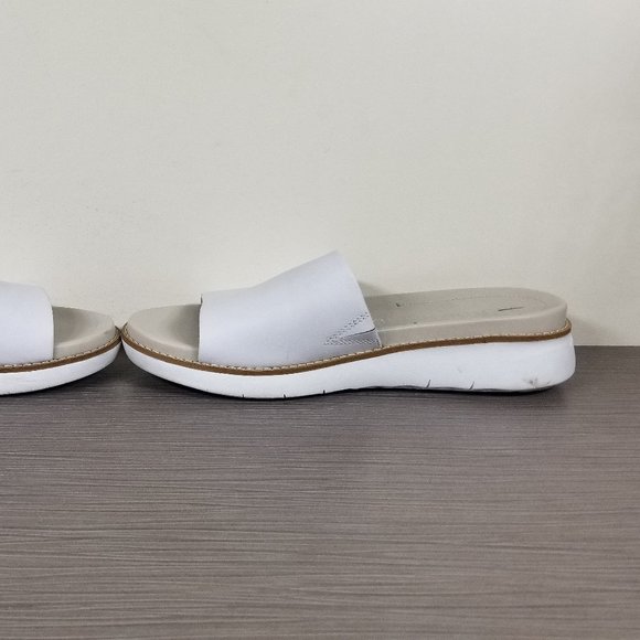 Cole Haan Zerogrand Wedge Slide Sandal, White PU Leather, Womens Size 7 B - Picture 6 of 11